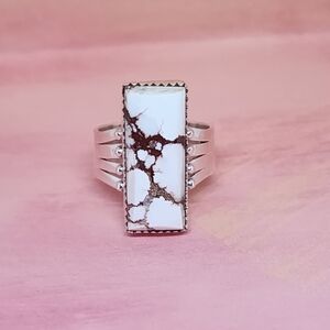 Southwestern Wildhorse Jasper and Sterling Ring